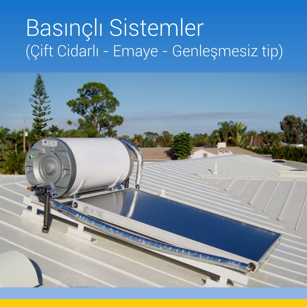 Basınçlı Sis. Çift Cidarlı - Emaye - Genleşmesiz Tip