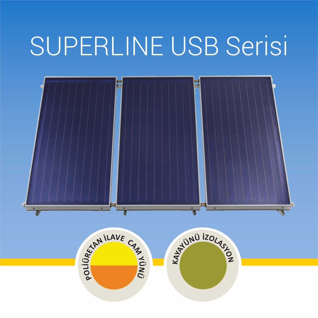 Superline USB Serisi Güneş Kollektörleri